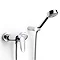 Roca Logica-N Chrome Wall Mounted Shower Mixer & Handset - 5A2027C00 Large Image