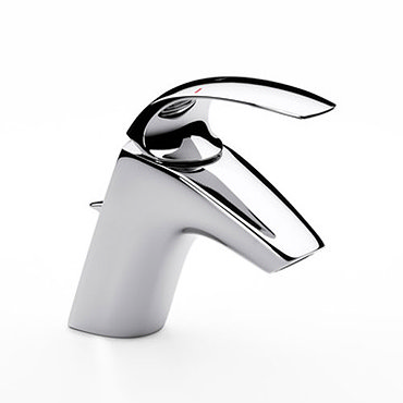 Roca M2-N Chrome Basin Mixer with Pop-up Waste - 5A3068C00 Profile Large Image