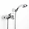 Roca M2-N Chrome Wall Mounted Bath Shower Mixer & Kit - 5A0168C00 Large Image