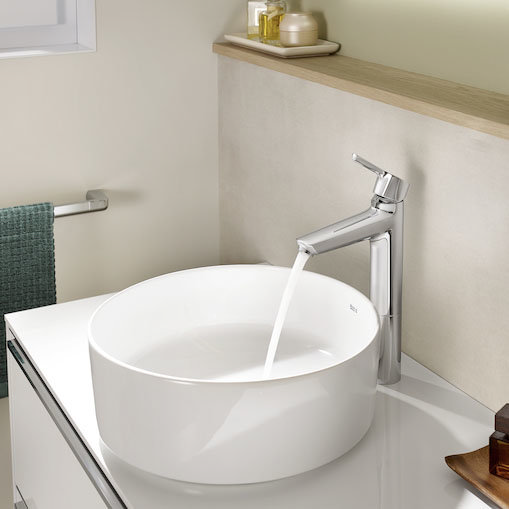 Roca Malva Tall Cold Start Mono Basin Mixer - A5A373BC0R  Feature Large Image