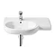 Roca Meridian-N 750 x 460mm Offset Wall-hung 1TH Basin Large Image
