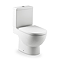 Roca Meridian-N Close Coupled Open Back Toilet with Soft-Close Seat