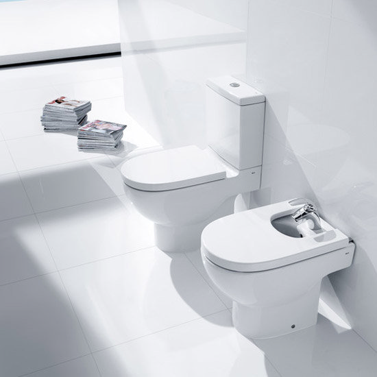 Roca - Meridian-N Close Coupled Toilet with Soft Close Seat Profile Large Image