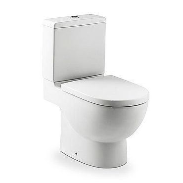 Roca - Meridian-N Close Coupled Toilet with Soft Close Seat Profile Large Image