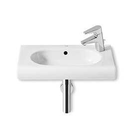 Roca Meridian-N Compact 550 x 320mm Wall-hung 1TH R/H Basin - 32724Y000 Large Image