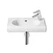 Roca Meridian-N Compact 550 x 320mm Wall-hung 1TH R/H Basin - 32724Y000 Large Image