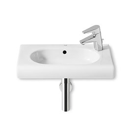 Roca Meridian-N Compact 600 x 320mm Wall-hung 1TH R/H Basin - 32724T000 Large Image
