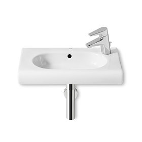 Roca Meridian-N Compact 600 x 320mm Wall-hung 1TH R/H Basin - 32724T000 Large Image
