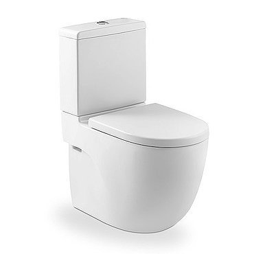 Roca Meridian-N Compact BTW Close Coupled Toilet with Soft-Close Seat Profile Large Image