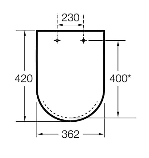 Roca Meridian-N Compact Soft Close Toilet Seat & Cover