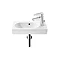 Roca Meridian-N Compact 450 x 250mm Wall-hung 1TH Basin - 327248000 Large Image