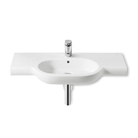 Roca Meridian-N 1000 x 460mm Wall-hung 1TH Basin with Integrated shelf - 32724B000 Large Image