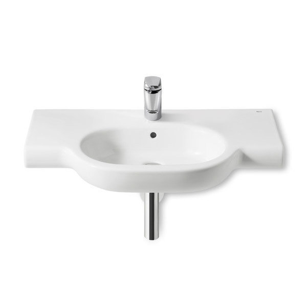 Roca Meridian-N 850 x 460mm Wall-hung 1TH Basin with Integrated shelf - 32724D000 Large Image