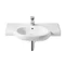 Roca Meridian-N 850 x 460mm Wall-hung 1TH Basin with Integrated shelf - 32724D000 Large Image