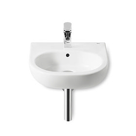 Roca Meridian-N 450 x 420mm Compact Wall-hung 1TH Basin - 327245000 Large Image