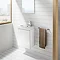 Roca Mini 450m Wall Hung Vanity Unit - Gloss White  Profile Large Image