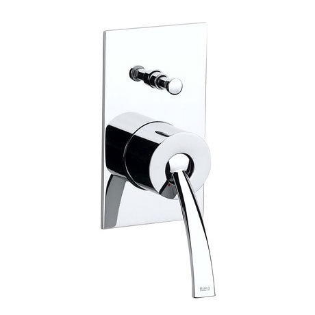 Roca Moai Chrome 1/2" Built-in Bath Shower Mixer with Automatic Diverter - 5A0646C00 Large Image