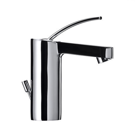 Roca Moai Chrome Basin Mixer Tap with Pop-up Waste - 5A3046C00 Profile Large Image