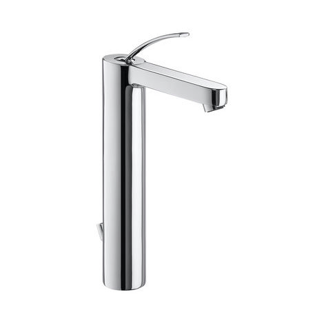Roca Moai Chrome Extended Basin Mixer Tap with Pop-up Waste - 5A3446C00 Large Image