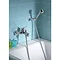 Roca Moai Chrome Wall Mounted Bath Shower Mixer & Kit - 5A0146C00 Profile Large Image