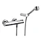 Roca Moai Chrome Wall Mounted Thermostatic Shower Mixer & Kit - 5A1346C00 Large Image