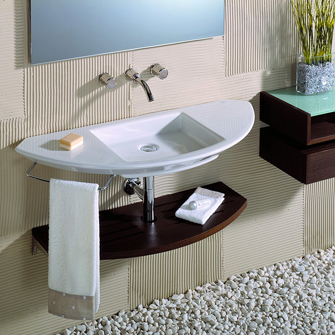 Roca Mohave Wall-hung Basin with Integrated shelf Feature Large Image