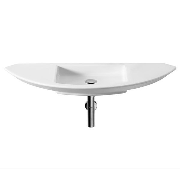 Roca Mohave 1100 x 430mm Wall-hung with Integrated shelf basin 0TH - 327879000 Large Image