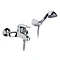 Roca Monojet-N Chrome Wall Mounted Bath Shower Mixer & Kit - 5A0139C00 Large Image