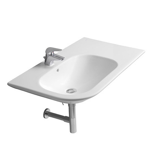 Roca Nexo 900 x 495mm Wall-hung Asymmetric Basin with Intergrated Shelf Profile Large Image