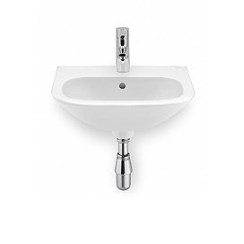 Roca Nexo 450 x 360mm Wall-hung 1TH Cloakroom Basin - 327643000 Large Image