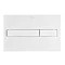 Roca PL7 Operating Panel Dual Flush Plate - Matt White - 890088207  Profile Large Image