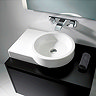Roca Post 600 x 450mm Over countertop Basin with Integrated shelf 0TH - 32722R000 Profile Large Image