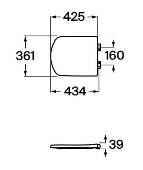 Roca Senso Soft Close Toilet Seat & Cover