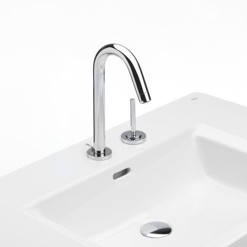 Roca Singles Pro Chrome Basin Mixer with Joystick Control & Pop-up Waste - 5A3819C00 Large Image