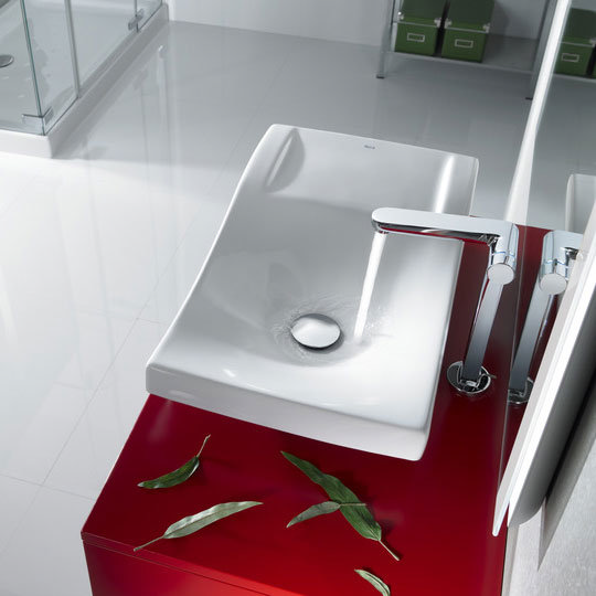 Roca Singles Pro Chrome Extended Basin Mixer with Progressive Technology & Pop-up Waste - 5A7536C00