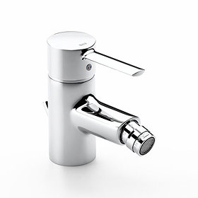 Roca Targa Chrome Bidet Mixer with Pop-up Waste - 5A6060C00 Large Image