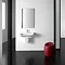 Roca - The Gap 550mm 1 tap hole basin with semi pedestal Standard Large Image