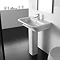 Roca - The Gap 650mm 1 tap hole basin with full pedestal Profile Large Image
