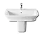 Roca - The Gap 650mm 1 tap hole basin with semi pedestal Large Image