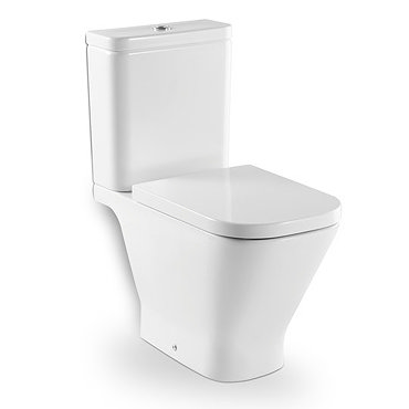Roca The Gap Close Coupled Rimless Toilet with Soft-Close Seat