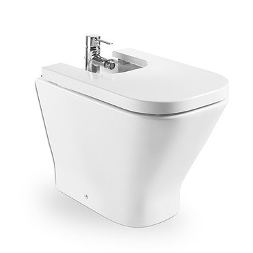 Roca - The Gap Floor-standing back to wall bidet with soft-close cover Profile Large Image