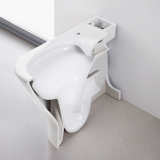 Roca The Gap Rimless Close Coupled Toilet + Slim Soft Close Seat  Feature Large Image