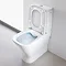 Roca The Gap Rimless Close Coupled Toilet + Slim Soft Close Seat  Standard Large Image