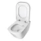 Roca The Gap Rimless Wall Hung Toilet + Compact Soft Close Seat  Standard Large Image