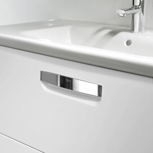 Roca - The Gap Unik Wall Hung 2 Drawer Vanity Unit with Basin W600 x D440mm - Matt White Profile Large Image