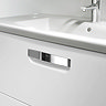 Roca - The Gap Unik Wall Hung 2 Drawer Vanity Unit with Basin W800 x D440mm - Matt White Profile Large Image