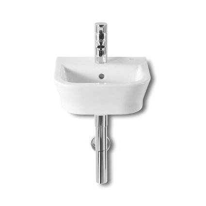 Roca - The Gap W350 x D320mm compact wall hung basin - 1 tap hole - 327479000 Large Image