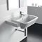 Roca - The Gap W560 x D420 semi recessed basin - 1 tap hole - 32747S000 Profile Large Image