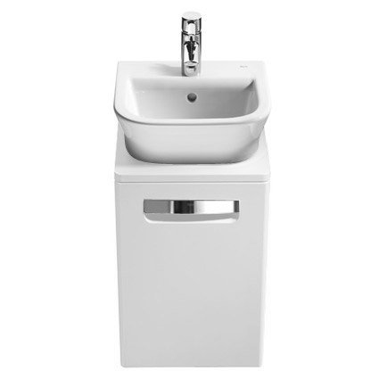 Roca - The Gap wall hung base unit with basin W400 x D320 - Matt White Profile Large Image