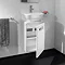 Roca - The Gap wall hung base unit with basin W400 x D320 - Matt White Standard Large Image